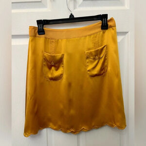 See by Chloe Scallop Skirt. Size 4. Marigold